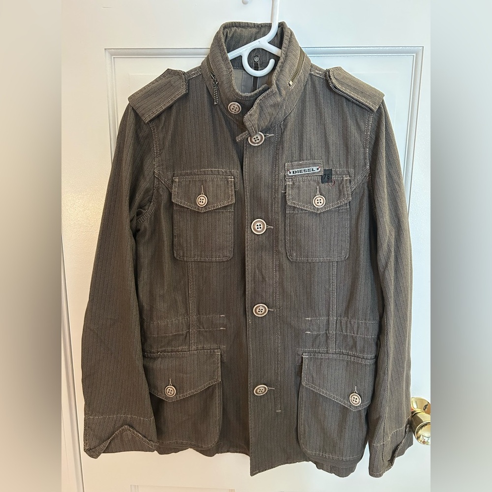 Y2K Vintage Men’s Diesel Military Field Utility Jacket Size Small